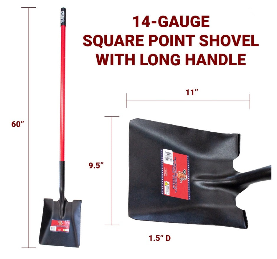 Gauge Square Point Shovel