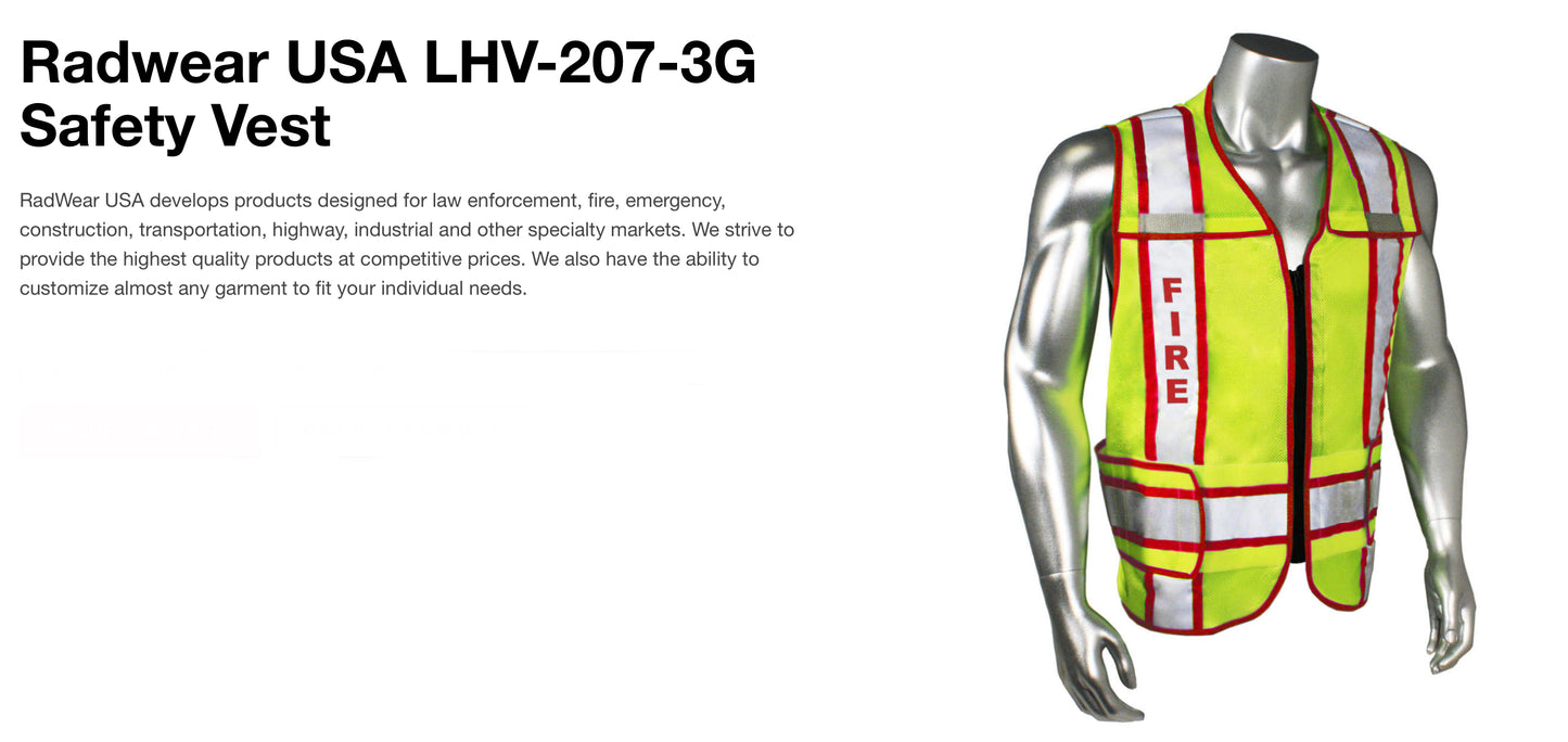 Fire Department Safety Vest