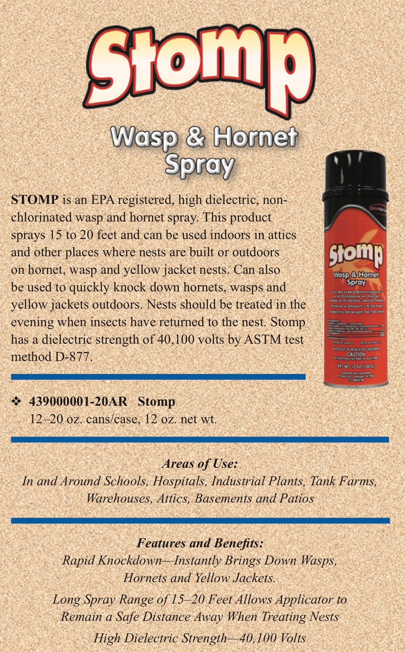 Stomp Wasp & Hornet Spray