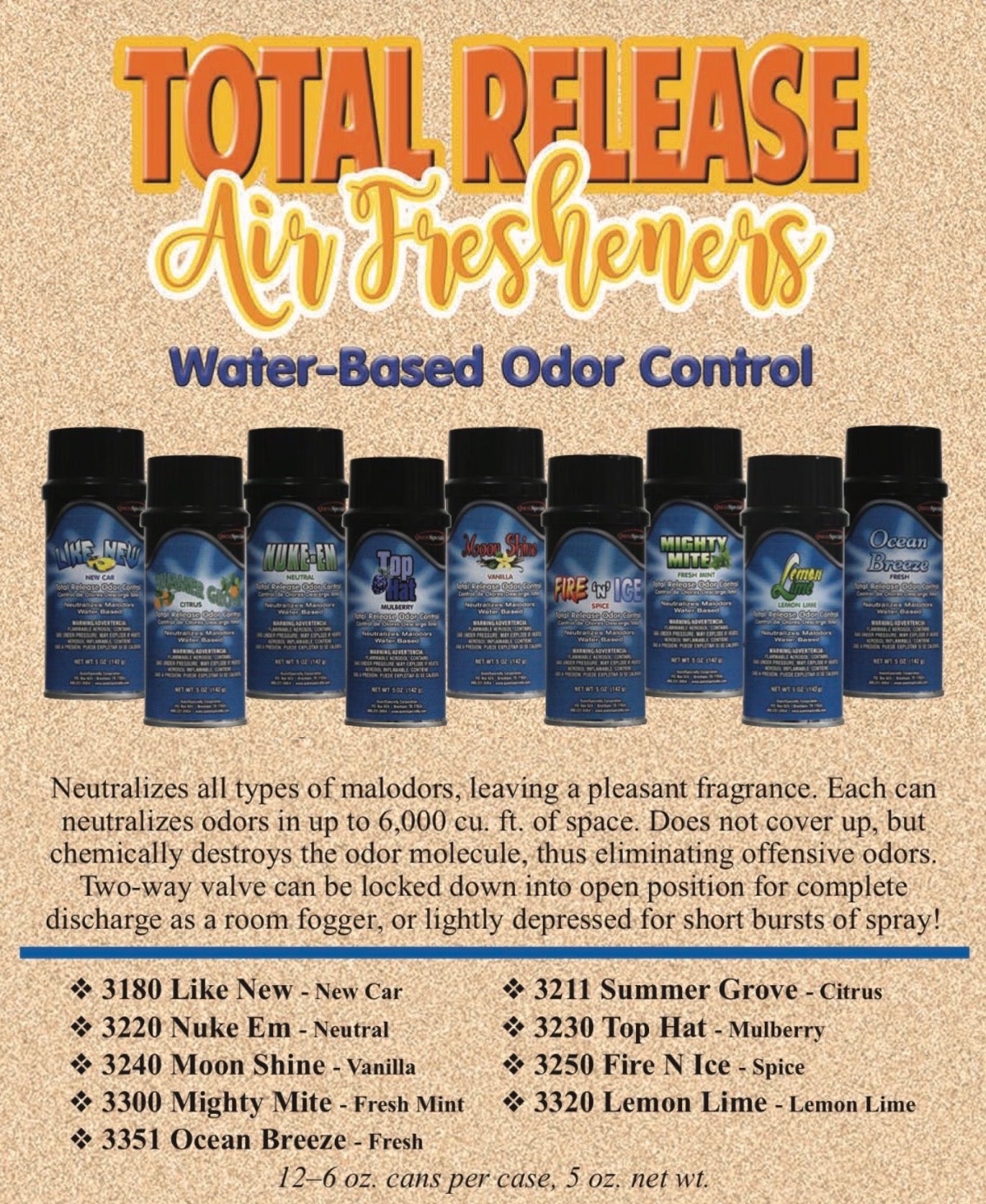 Total Release Air Fresheners