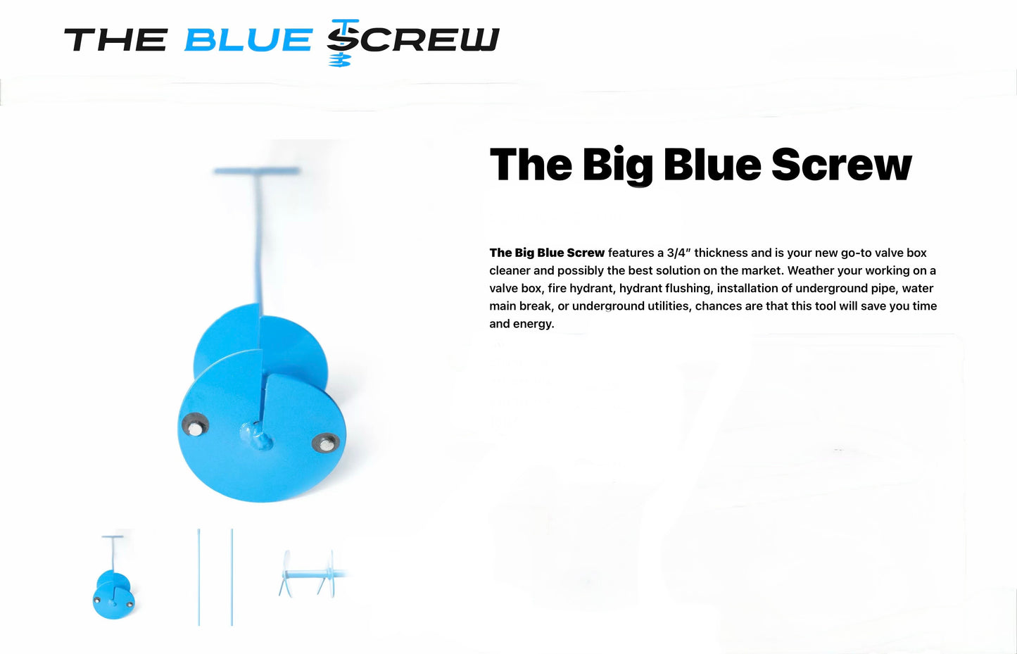 The Big Blue Screw Valve Box Cleaner