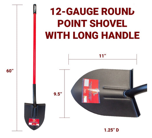 Gauge Round Point Shovel