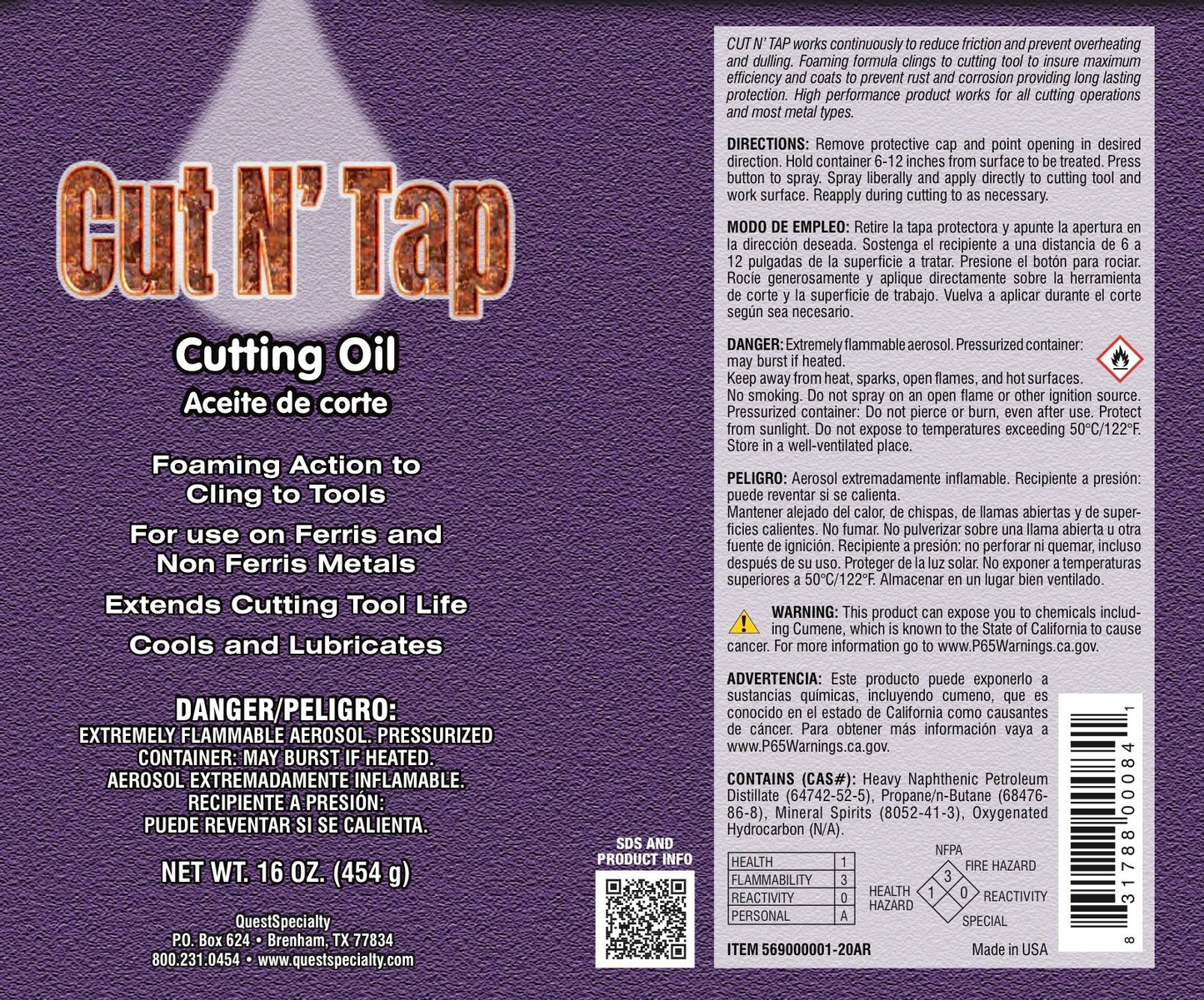 Cut N' Tap Cutting Oil