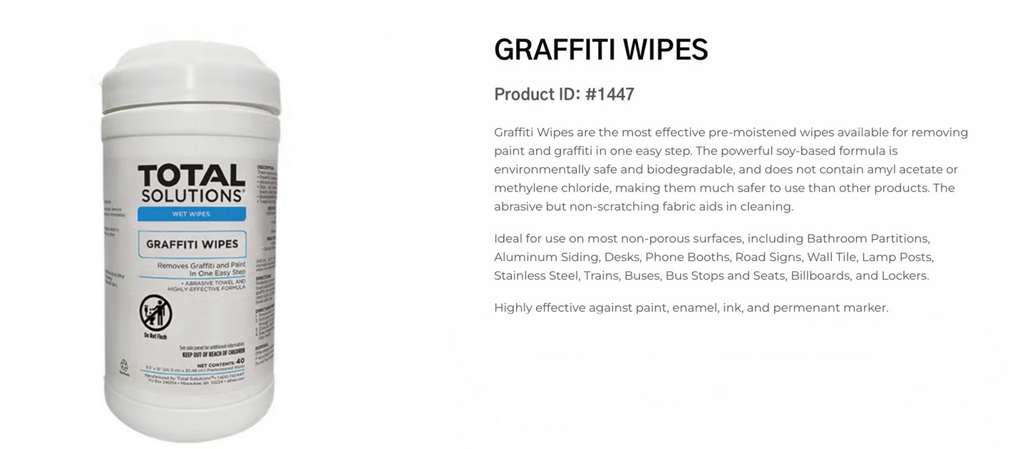 Graffiti Wipes